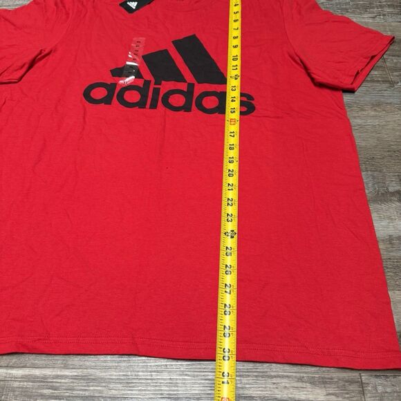Adidas Red Men's Graphic T-Shirt The Ultimate Tee Logo Shirt Short Sleeve XL - Picture 5 of 6